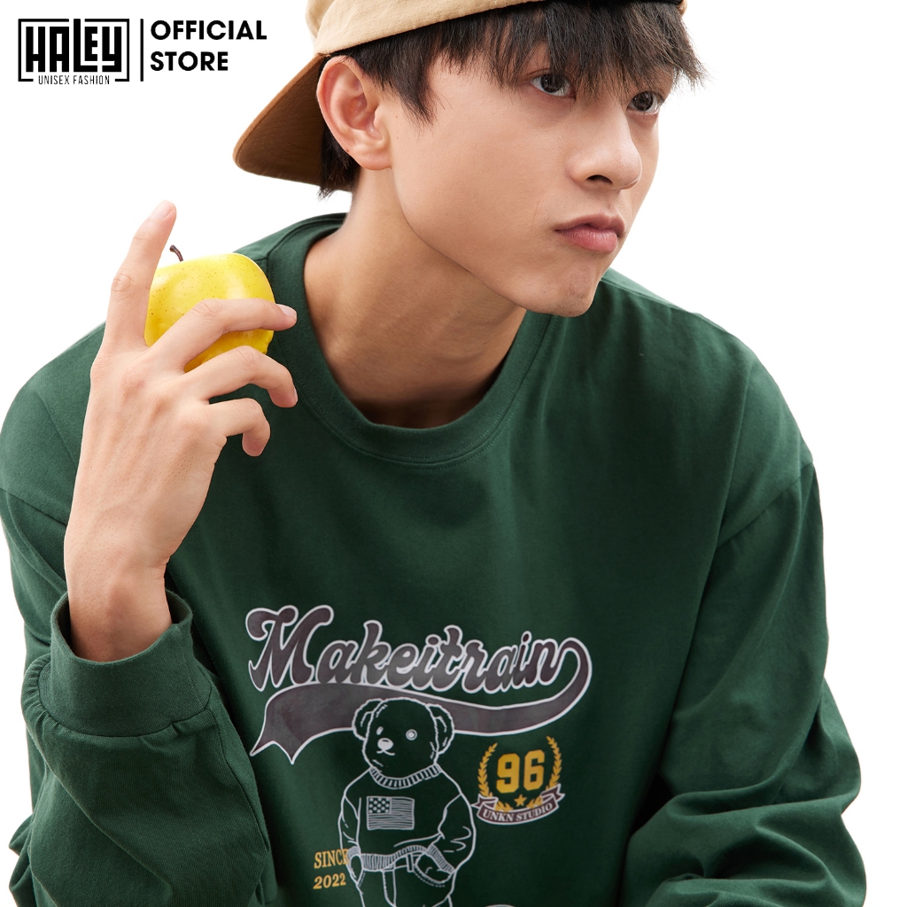 Áo Sweater Unisex Nam Nữ HALEY HD438 Dài Tay Form Rộng Phong Cách Trẻ Trung Năng Động Chất Vải Nỉ Bông Ấm Áp Mềm Mịn