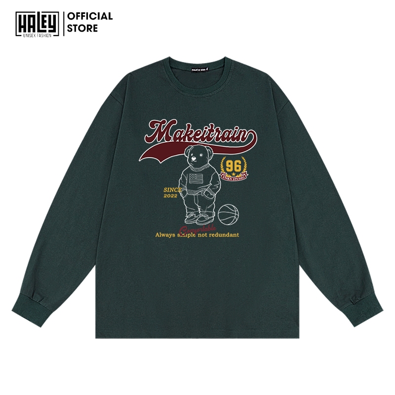 Áo Sweater Unisex Nam Nữ HALEY HD438 Dài Tay Form Rộng Phong Cách Trẻ Trung Năng Động Chất Vải Nỉ Bông Ấm Áp Mềm Mịn