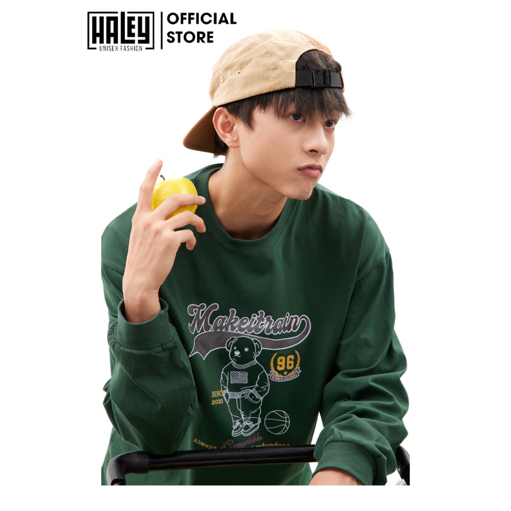 Áo Sweater Unisex Nam Nữ HALEY HD438 Dài Tay Form Rộng Phong Cách Trẻ Trung Năng Động Chất Vải Nỉ Bông Ấm Áp Mềm Mịn