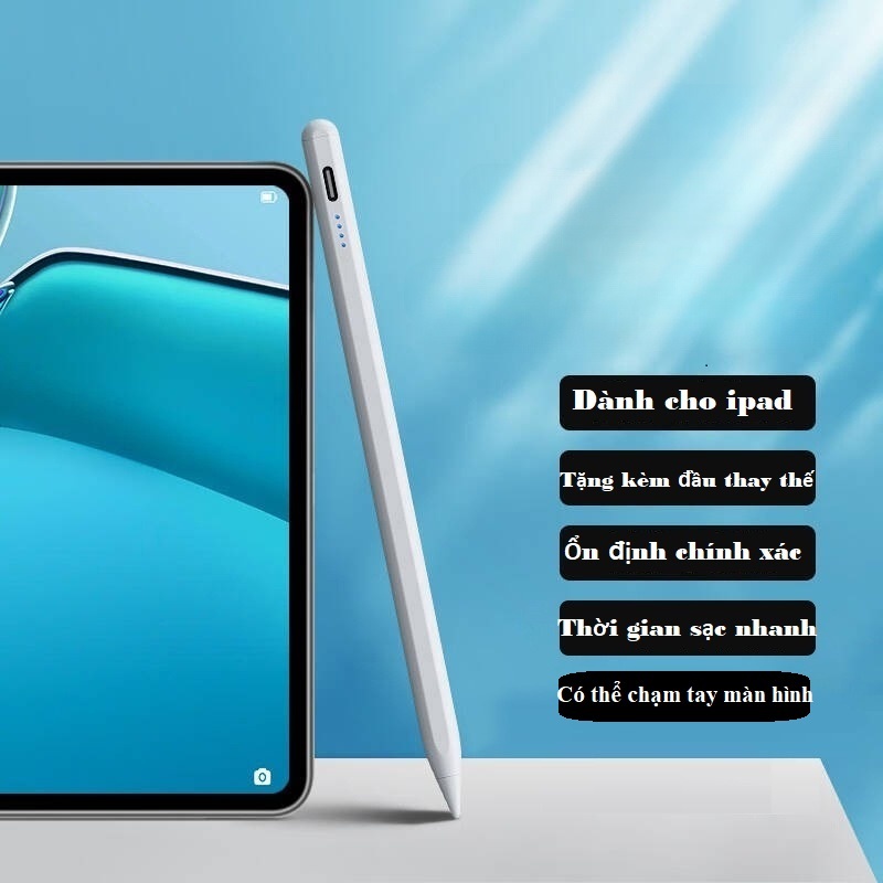 Bút cảm ứng thích hợp cho ipad gen 10th 9th ​8th 7th 6th air 5 4 3 mini 6 5 pro 6 5 4 3 2022 2021 2020 2019 2018