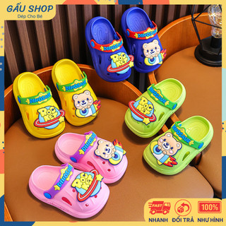 Dép sục cho bé chống trơn trượt dễ thương, siêu êm cho bé trai bé gái 1-10 tuổi A645 | Gấu Shop