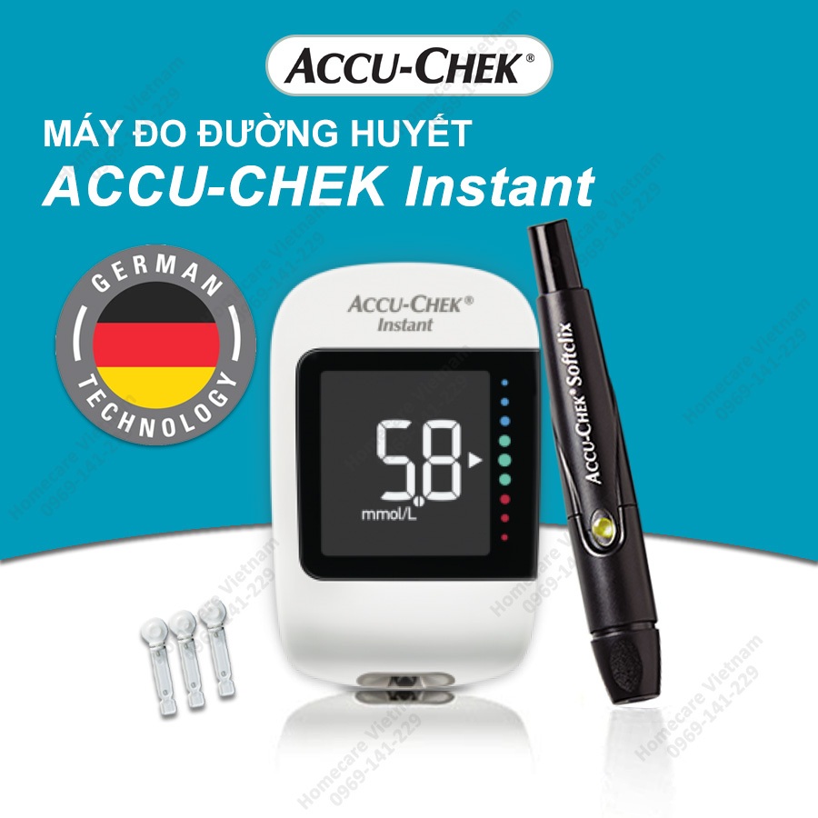 Máy đo đường huyết ACCU-CHEK INSTANT ⚡ Chính hãng ROCHE-ĐỨC ⚡ Đơn giản