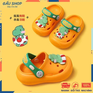 Dép sục cho bé chống trơn trượt dễ thương, siêu êm cho bé trai bé gái 1-10 tuổi Crayon ST-702 | Gấu Shop