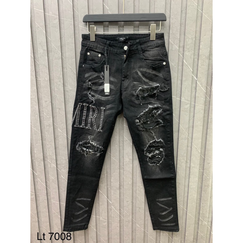 Quần Jeans Nam DSQ Vá Gối Rách Nhẹ Cao Cấp - Quần Bò Nam Vá Màu Siêu Chất