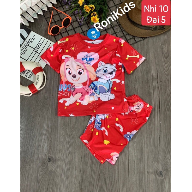 Bộ lửng thun lạnh cho bé gái 8-40kg, quầao mặc nhà cho bé gái