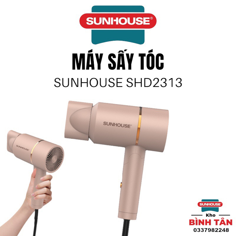 MÁY SẤY TÓC SUNHOUSE SHD2313 - Sấy khô tạo kiểu nhanh, 2 chế độ gió