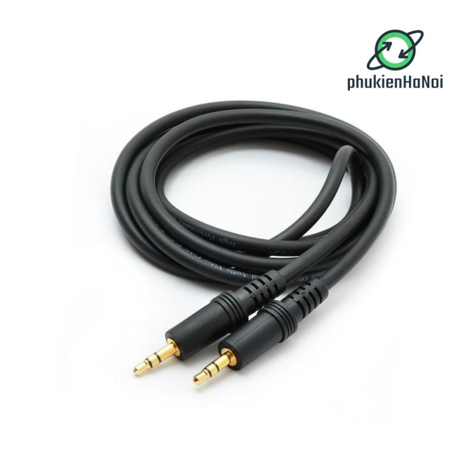 Dây cáp âm thanh AUX hai đầu 3.5 mạ đồng dài 1.25m