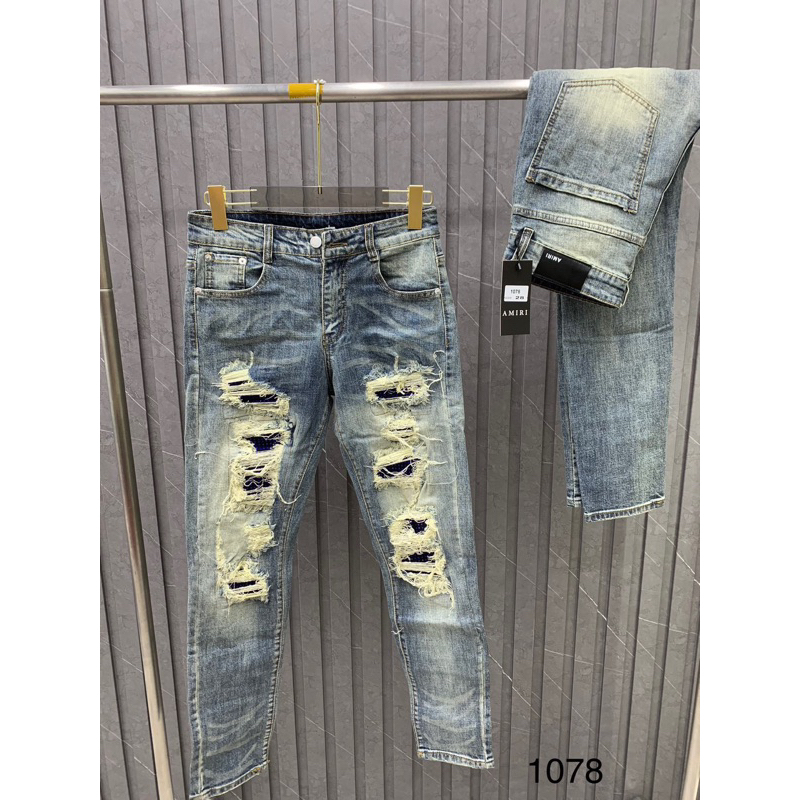 Quần Jean Nam AMR Mix Khoá - Quần Bò AMR Cao Cấp