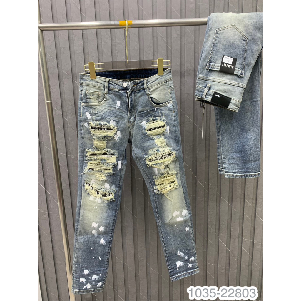 Quần Jean Nam AMR Mix Khoá - Quần Bò AMR Cao Cấp