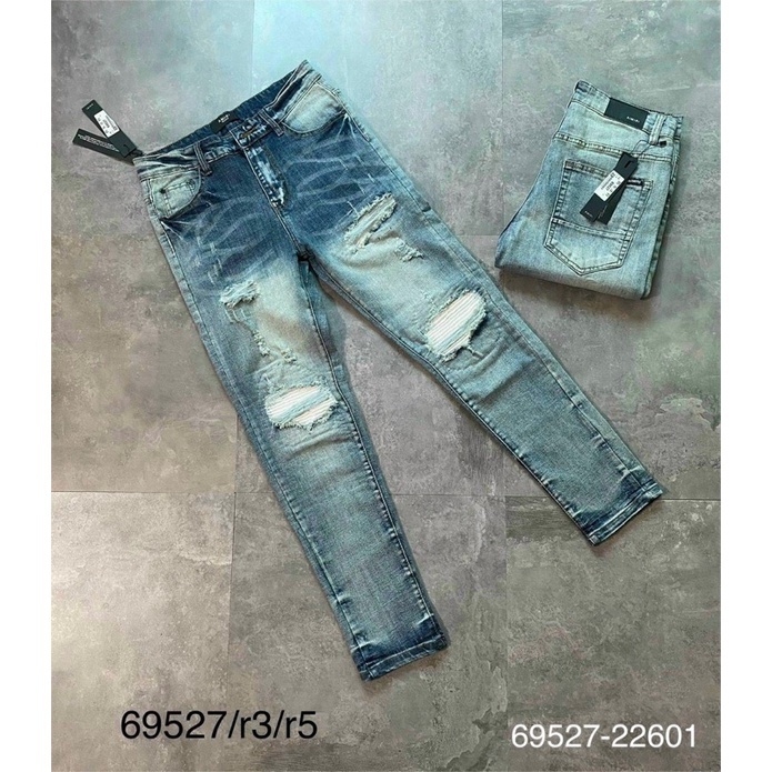 Quần Jean Nam AMR Mix Khoá - Quần Bò AMR Cao Cấp