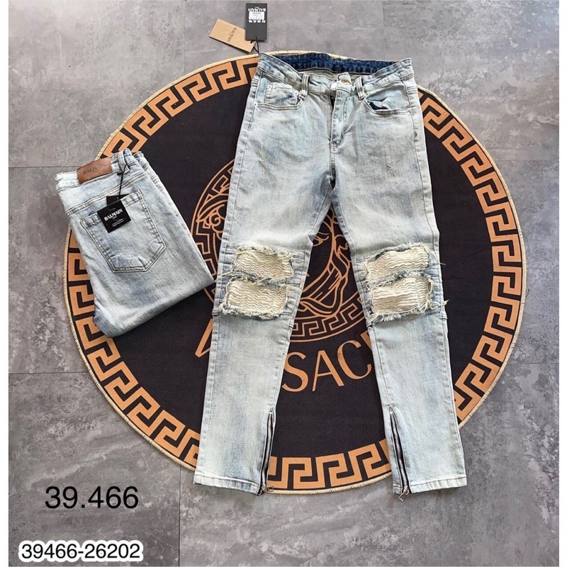 Quần Jean Nam AMR Mix Khoá - Quần Bò AMR Cao Cấp