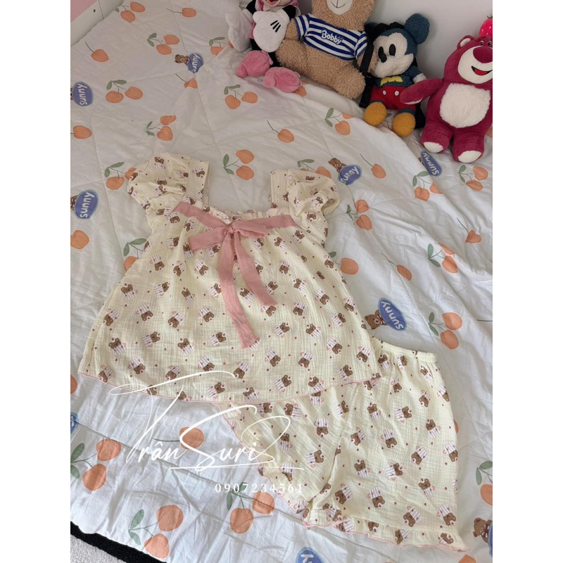SET BỘ MUSLIN NƠ