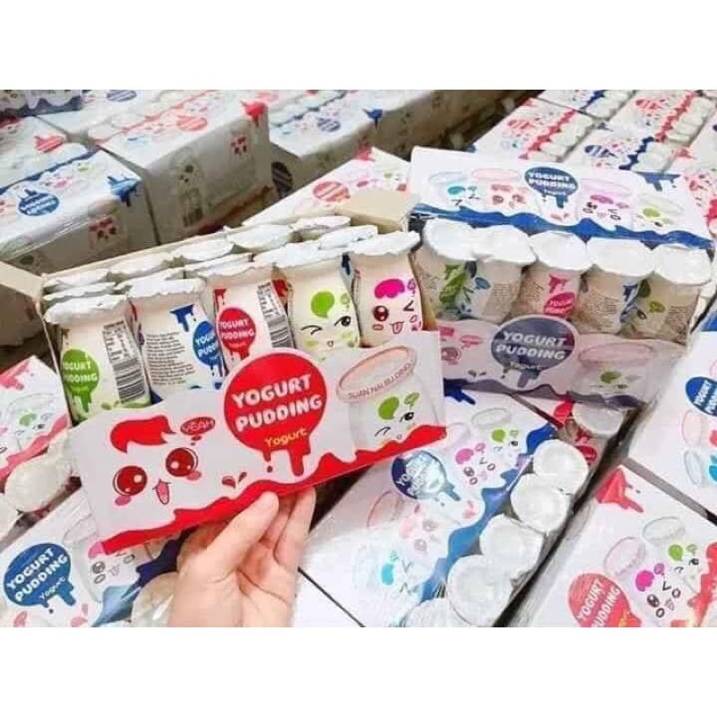 [ Hot - sale ] Combo 15 hộp thạch sữa chua pudding ăn vặt ngon giải nhiệt mùa hè