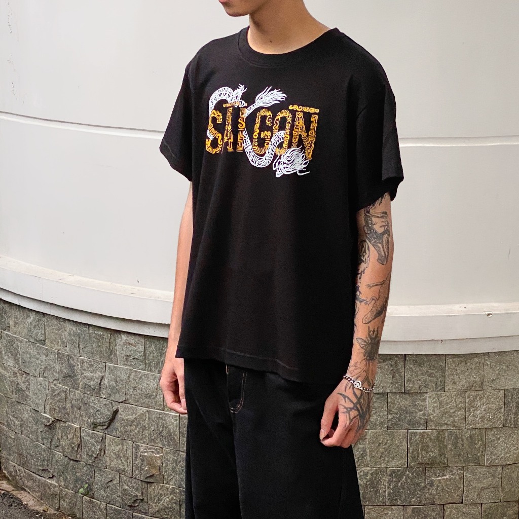 Áo thun nam cotton tay ngắn "Sài Gòn Tee" áo phông cotton thoáng mát, mịn Tiệm Tuyên.