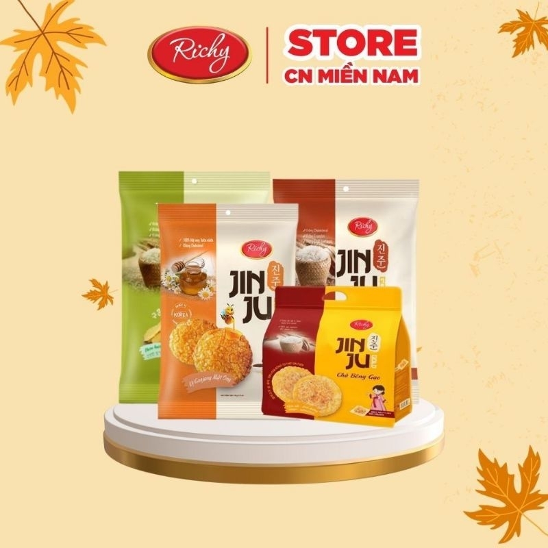 Bánh gạo Richy JINJU hương vị Hàn Quốc vị mật ong