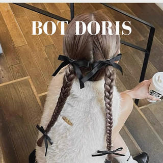 Set 2 kẹp tóc hình nơ nhỏ xinh cho nữ, phụ kiện tóc bot doris