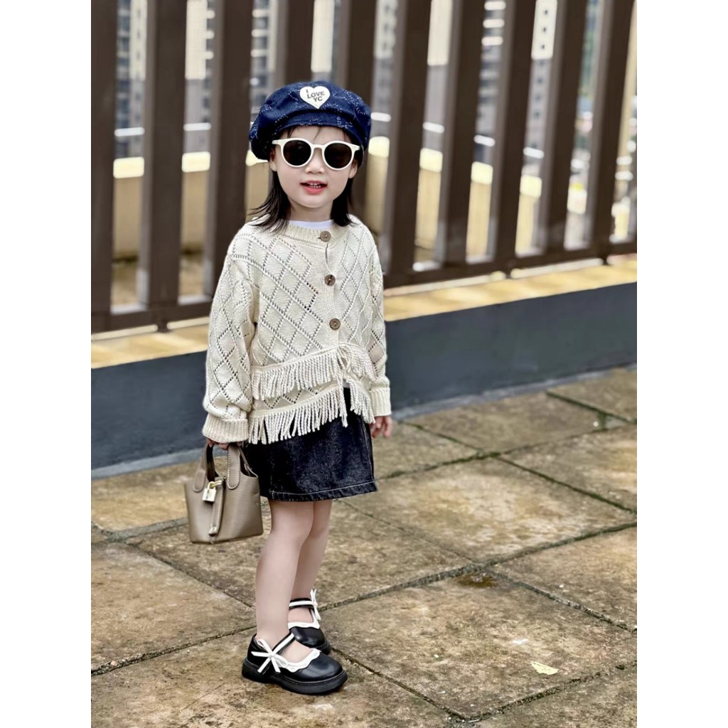 Giày bé gái, giày búp bê bé gái dáng đơn giản lolita đế êm da mềm dễ phối đồ mẫu mới 2023