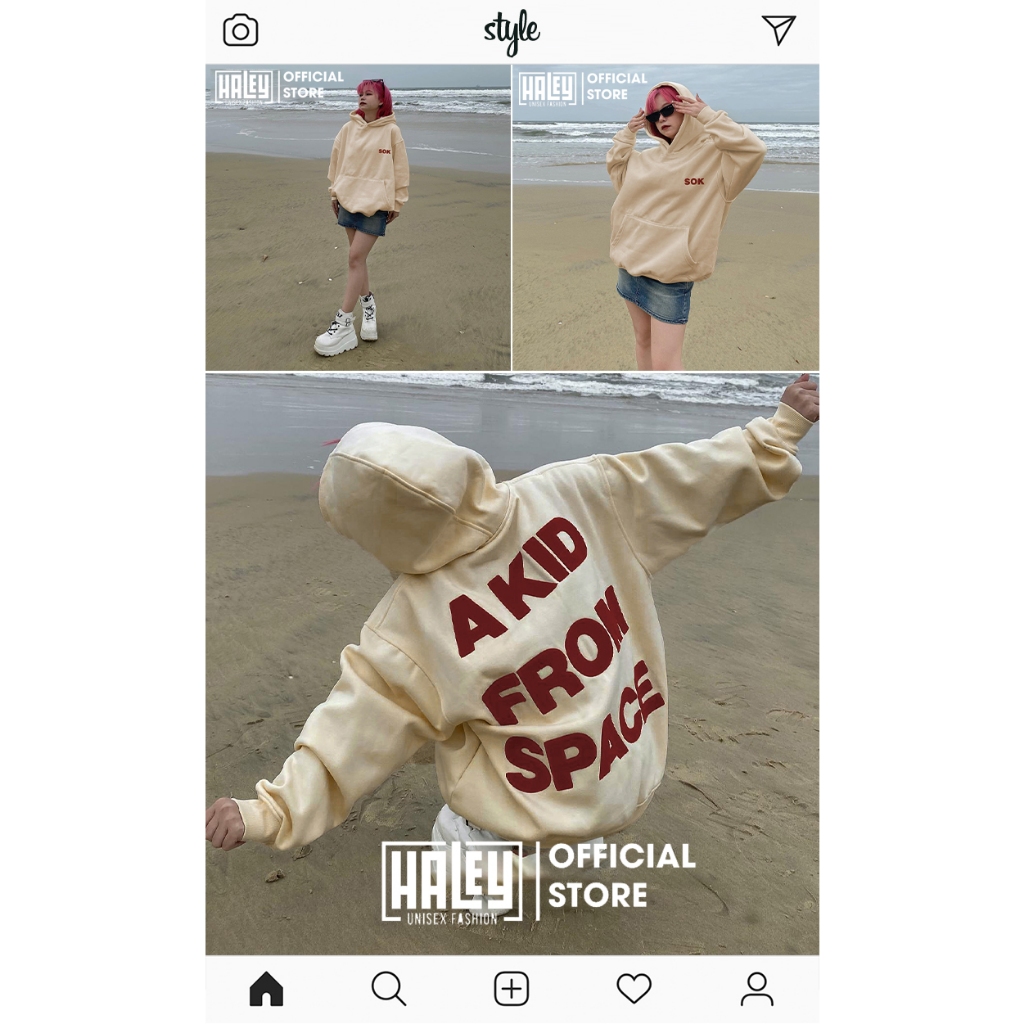 Áo Hoodie Unisex HD440 HALEY Dài Tay Form Rộng Nhiều Màu Sắc Phong Cách Trẻ Trung Chất Vải Nỉ Bông Mềm Mịn