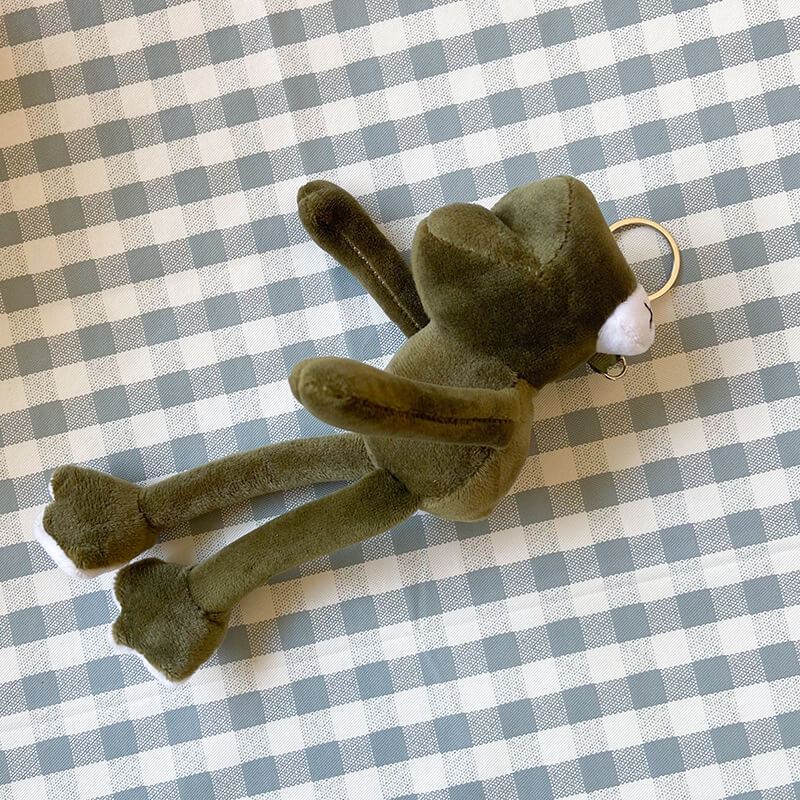 Móc Khóa Éch Xanh 22cm Dễ Thương, Móc Khóa Gấu Bông Ếch Co Balo Túi Xách Siêu Mềm Mịn Cute