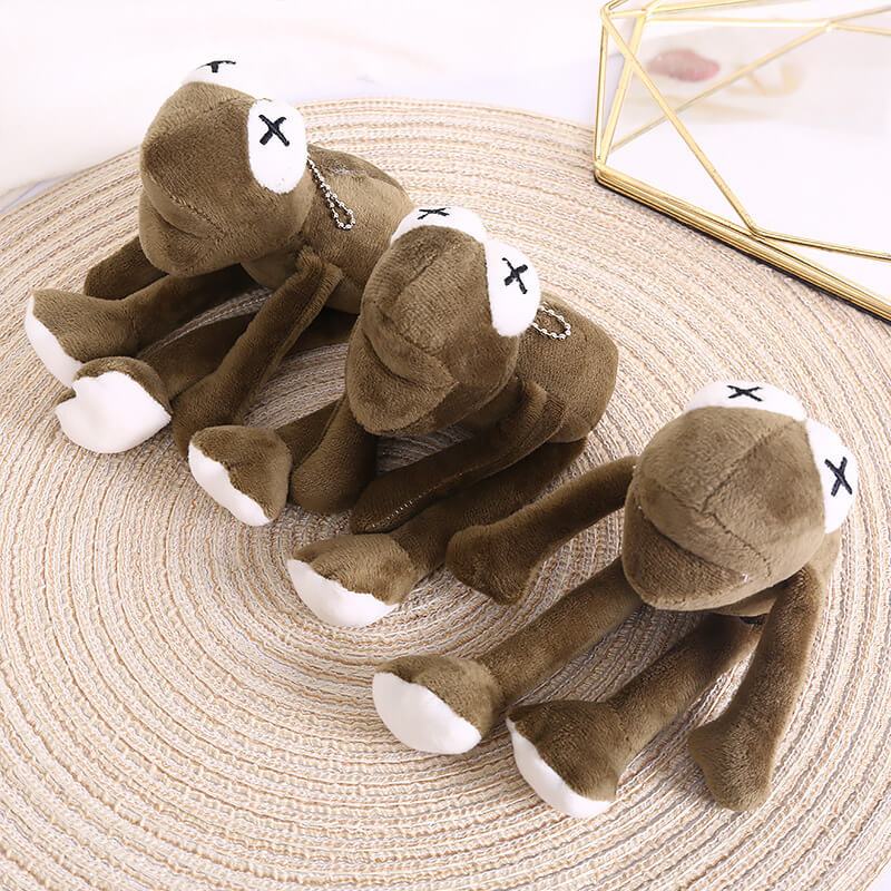 Móc Khóa Éch Xanh 22cm Dễ Thương, Móc Khóa Gấu Bông Ếch Co Balo Túi Xách Siêu Mềm Mịn Cute