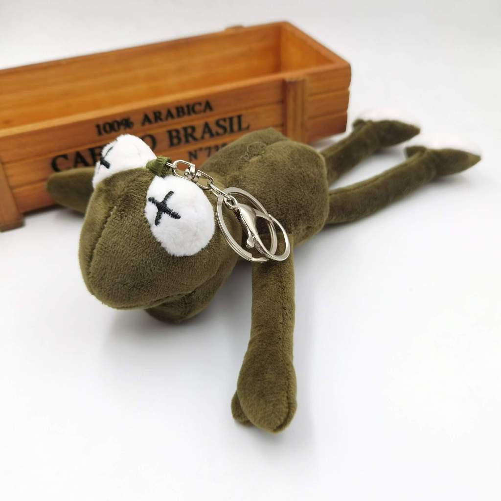 Móc Khóa Éch Xanh 22cm Dễ Thương, Móc Khóa Gấu Bông Ếch Co Balo Túi Xách Siêu Mềm Mịn Cute