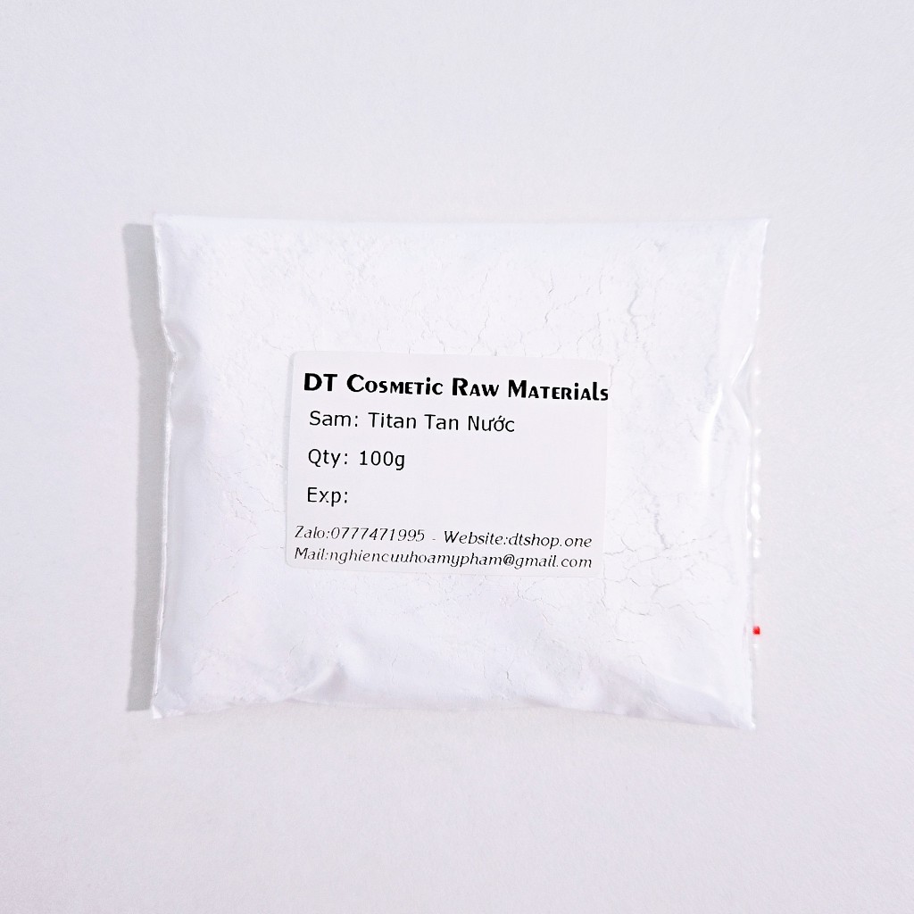 100g Titan Tan Nước (Titanium Dioxide TiO2) - Chống Nắng Nâng Tone - Nguyên Liệu Mỹ Phẩm