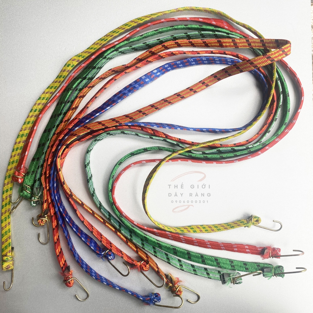 ✅ Dây thun/chun ràng hàng, cột đồ xe máy, nhiều mẫu mã dài 1,2m đến 5m