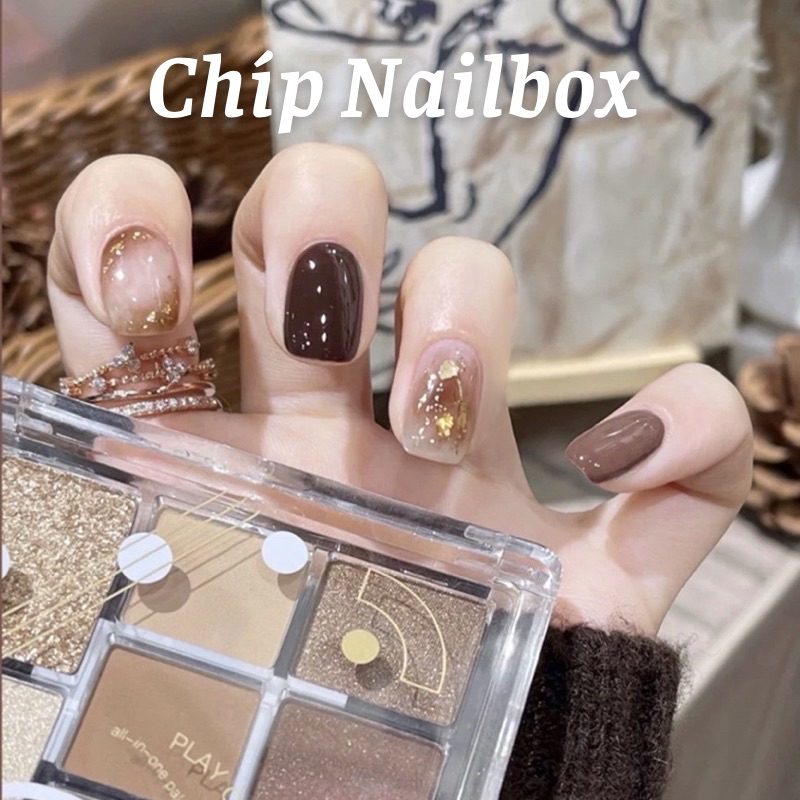 Set 24 móng giả N321 dáng móng ngắn ( Tặng kèm keo và dũa )