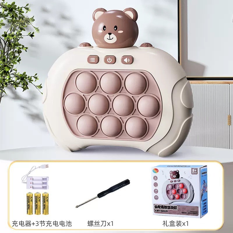 Hỏa tốc HCM - Máy Chơi Game Pop It Giải trí Bấm Nút Theo Nhạc Với 4 Chế Độ Chơi Khác Nhau Cho Trẻ Em Và Người Lớn