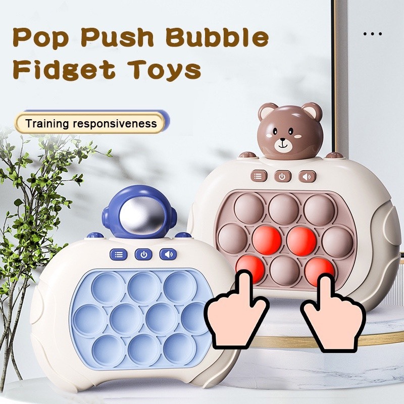 Hỏa tốc HCM - Máy Chơi Game Pop It Giải trí Bấm Nút Theo Nhạc Với 4 Chế Độ Chơi Khác Nhau Cho Trẻ Em Và Người Lớn