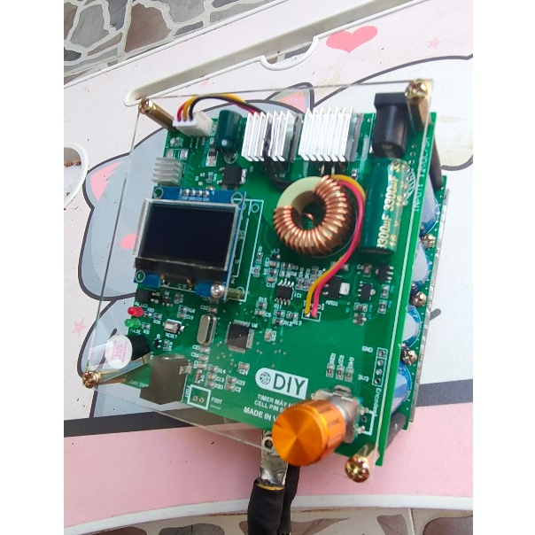 Máy hàn cell pin siêu tụ mini sử dụng 16 siêu tụ 100F 2.7V