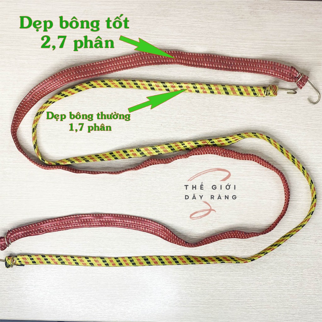 ✅ Dây thun/chun ràng hàng, cột đồ xe máy, nhiều mẫu mã dài 1,2m đến 5m