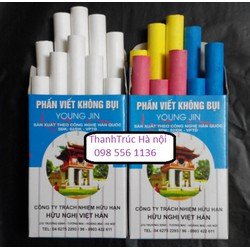 Combo 10 hộp Phấn viết bảng không bụi Việt Hàn