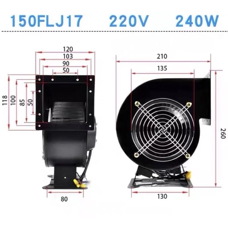 EAK - Quạt sò 130FLJ0 65W /  130FLJ1 85W / 130FLJ5 120W - 130W / 150FLJ17 240W 220V - hút khói BBQ , máy laser , CNC ..