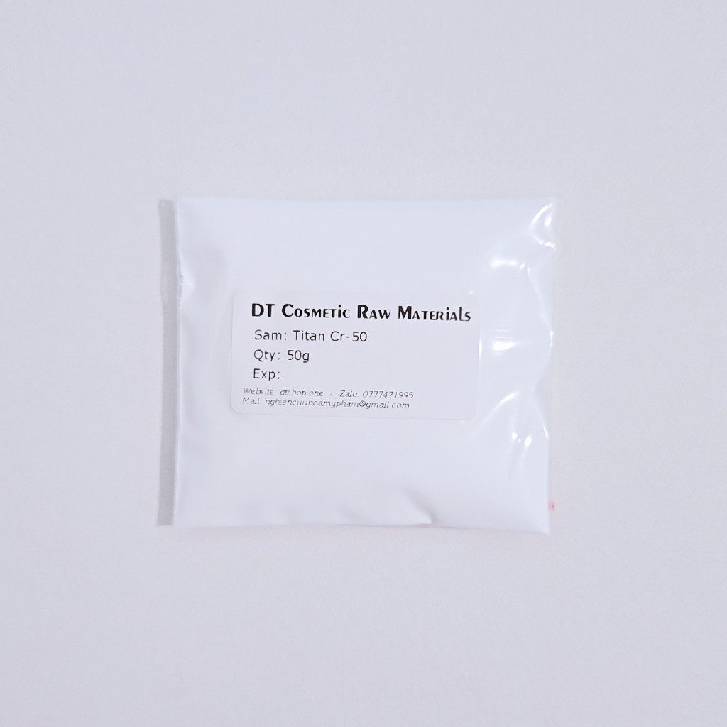 100g Titan CR-50 Chống Nắng, Chống Trôi, Make Up Nâng Tone - Titanium Dioxide - Nguyên Liệu Mỹ Phẩm