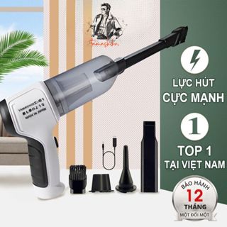 Máy Hút Bụi Cầm Tay Không Dây Nhật Bản TAMASHIO 6 Đầu Hút, Máy Hút Bụi Ô Tô, Giường Nệm, Lông Chó Mèo Bảo Hành 12 Tháng