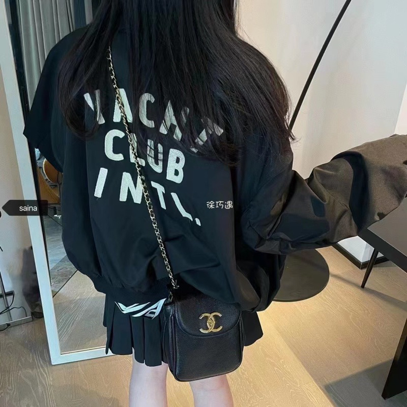 Áo bomber chất thô gió dầy dặn phom rộng