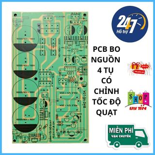 mạch nguồn loại 4 tụ với thiết kế mới đầy đủ tính năng chưa linh kiện