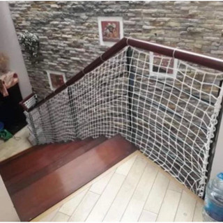 Lưới an toàn cho bé , Lưới chắn cầu thang mắt lưới 5cm x 5cm nhiều kích thước + tặng kèm dây buộc
