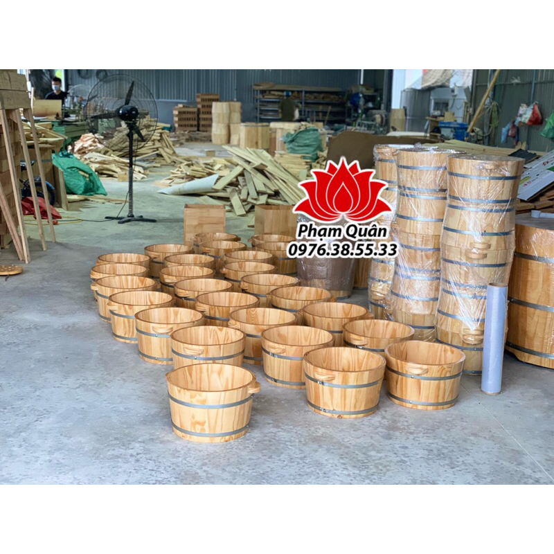 Chậu gỗ ngâm tay, ngâm chân,làm nail, rửa mặt