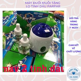 Máy đuổi muỗi, đèn đuổi muỗi, máy tặng lọ tinh dầu parpar