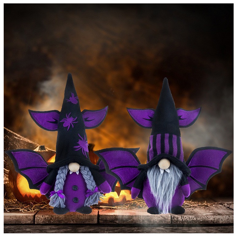 Cặp búp bê dơi decor Halloween