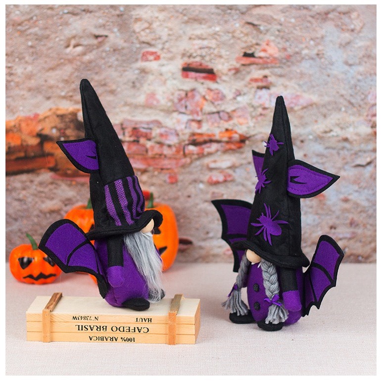 Cặp búp bê dơi decor Halloween