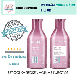Set gội xả tăng độ phồng cho tóc Redken Volume Injection Shampoo and Conditioner 300ml