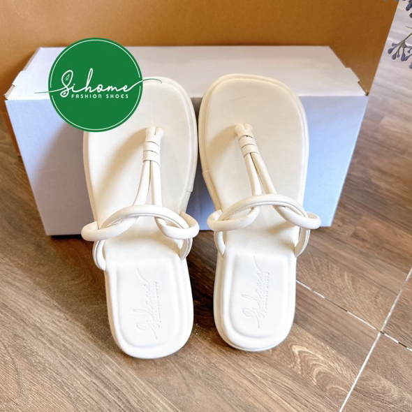 Dép nữ kẹp xỏ ngón kiểu quai xoắn thời trang hottrend đế siêu êm chân siêu dễ thương cao 1PH