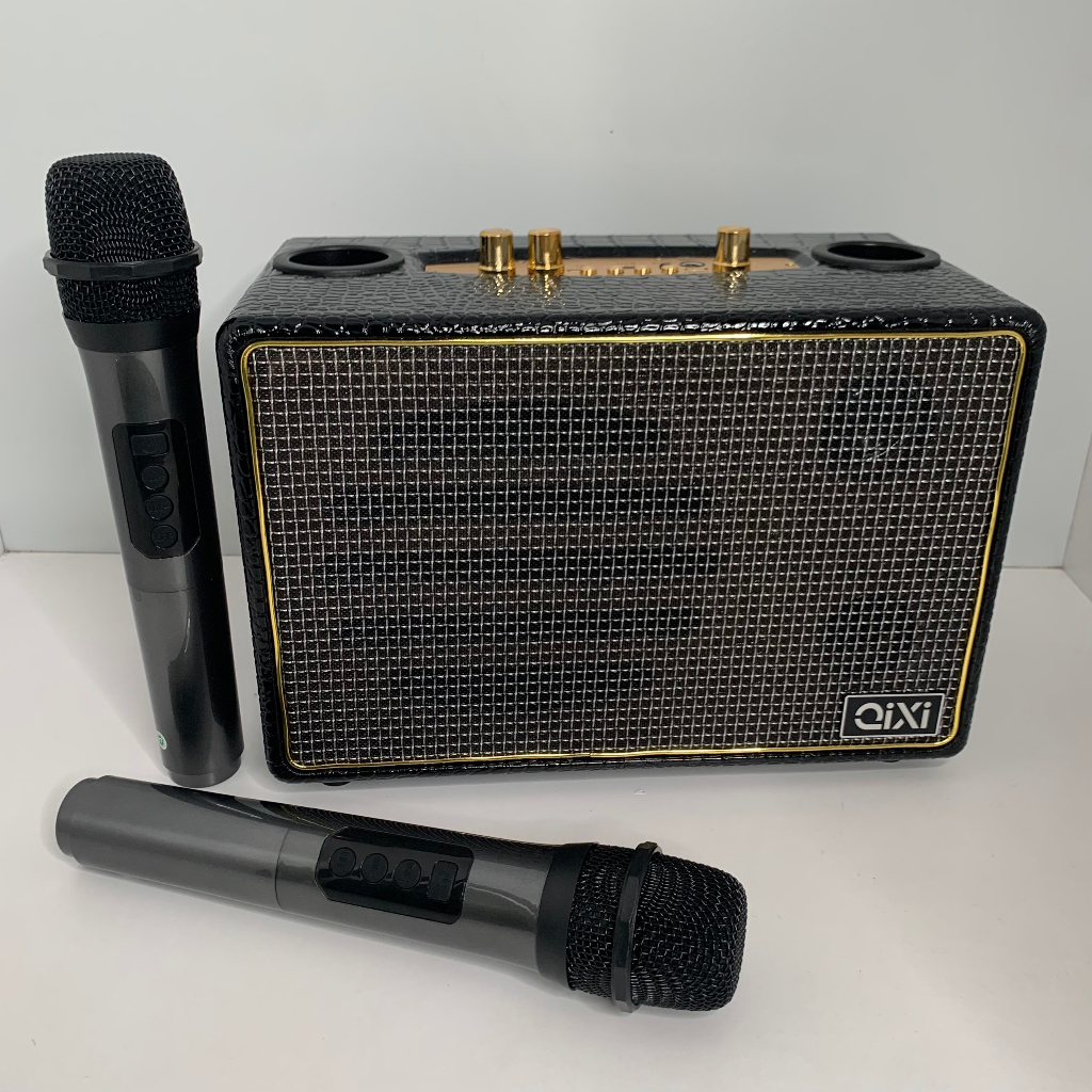 Loa Bluetooth Karaoke Qixi SK2036 Âm Thanh Siêu Đỉnh Bản Cao Cấp Nhất Tặng Mic Không Dây Hát Karaoke TECHHIGH