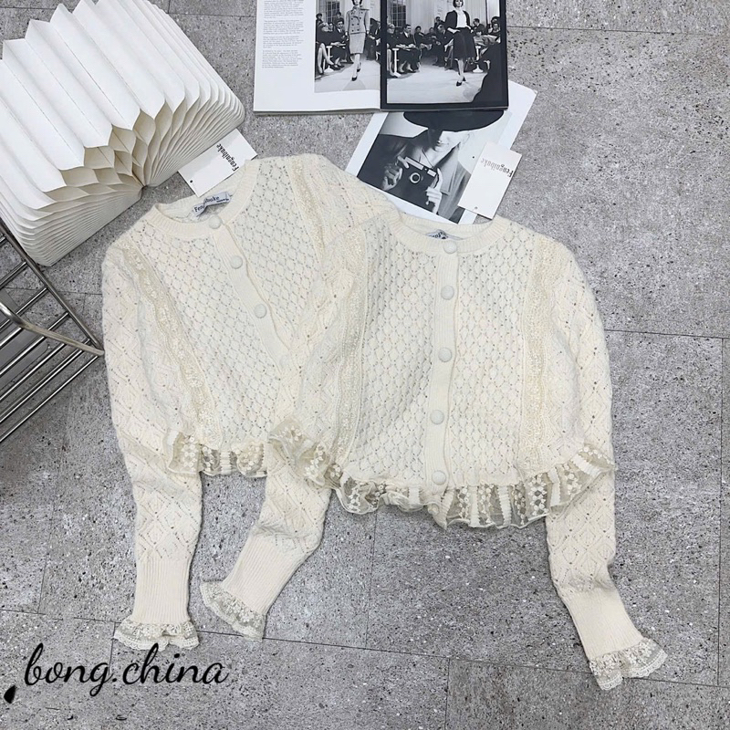 Áo len phối bèo tay dài Z.R TQXK