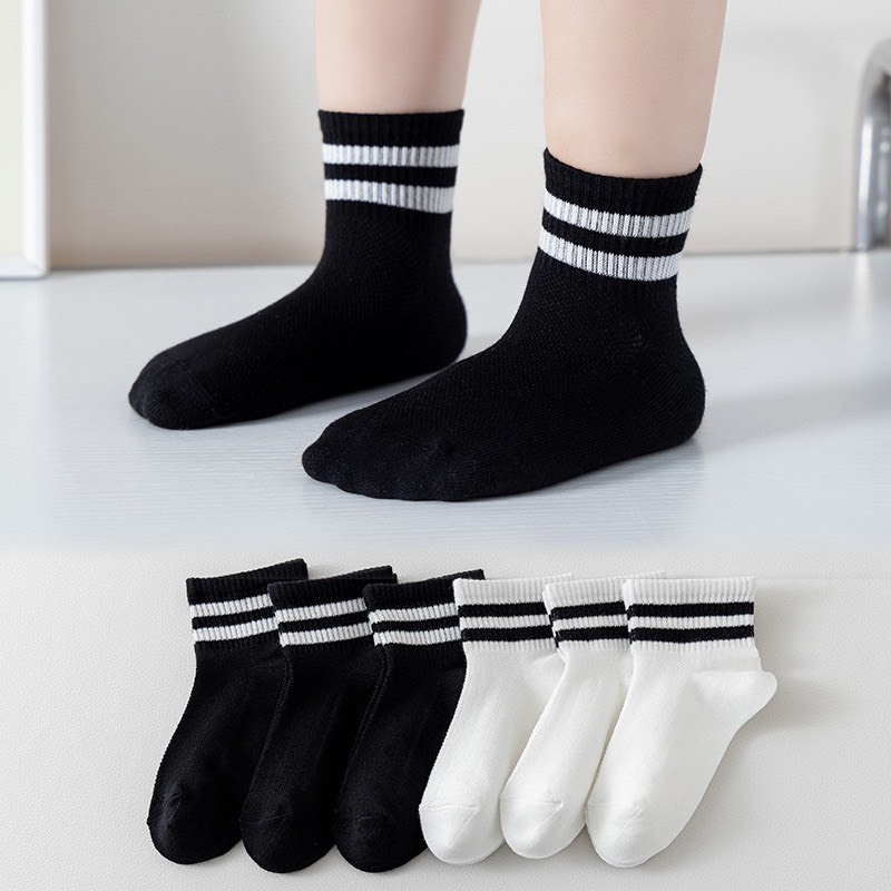 Combo 5 đôi,10 đôi tất gấu và tất một màu họa tiết xinh xắn tặng kèm túi đựng - VO02