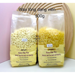 sáp wax lông  dạng hạt Bead Extra Flim Wax ( 1 bịch 500gr)