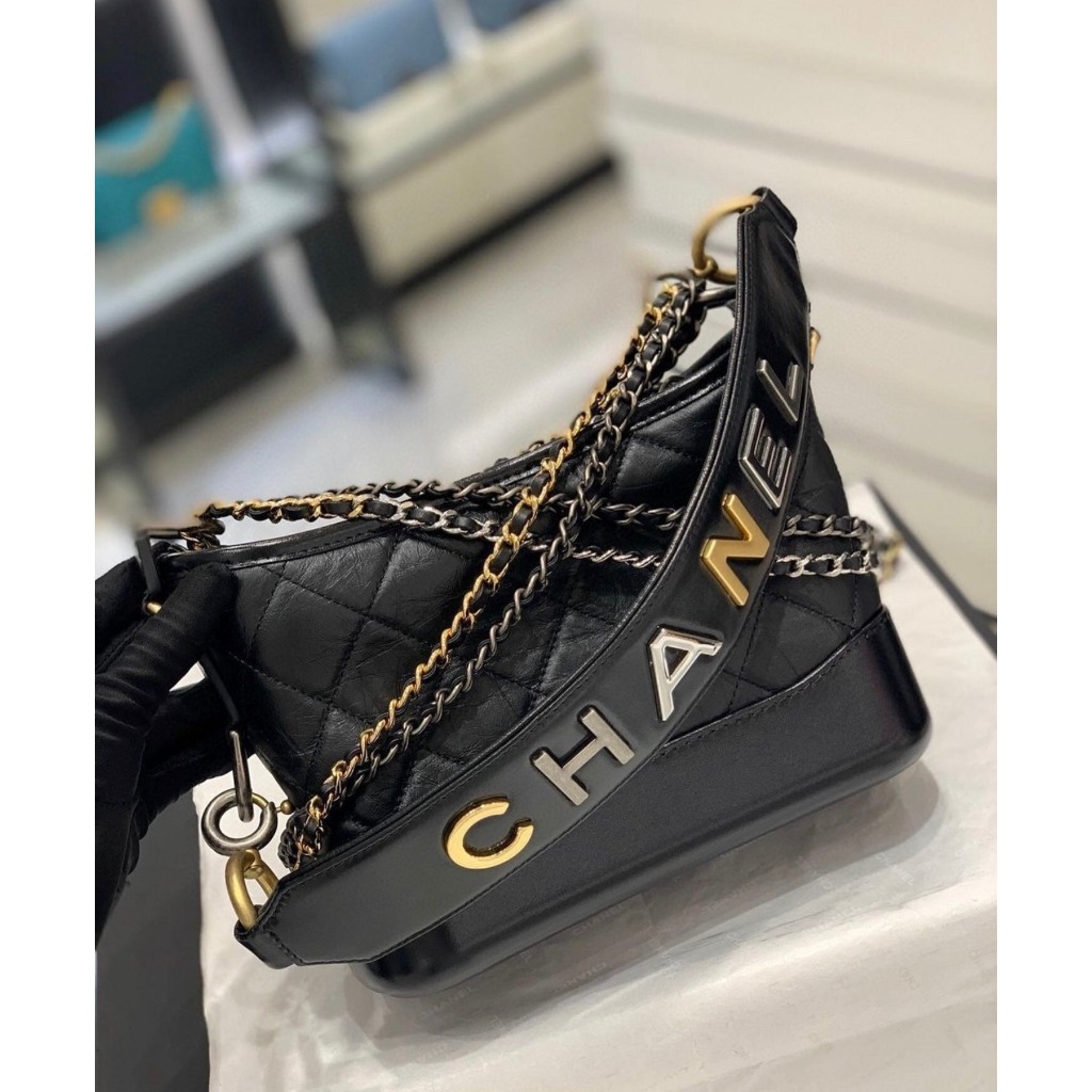 TÚI CHA NEO HOBO DA THẬT SZ21 QUAI LOGO